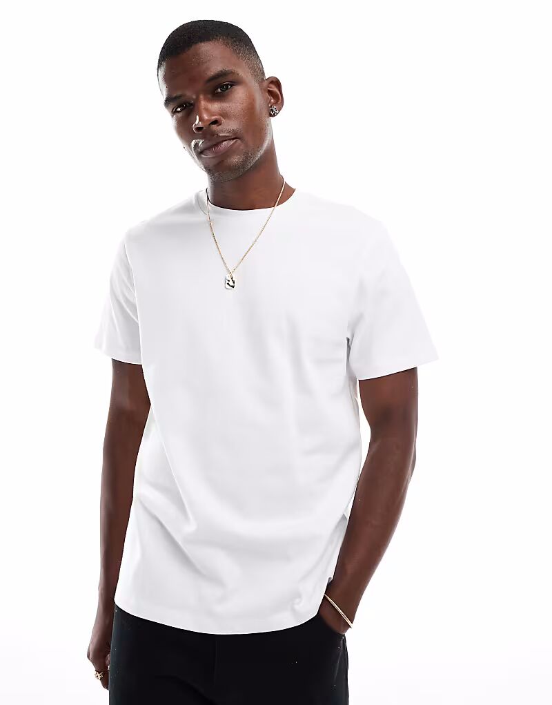 

Футболка ASOS DESIGN плотная белого цвета - БЕЛЫЙ
