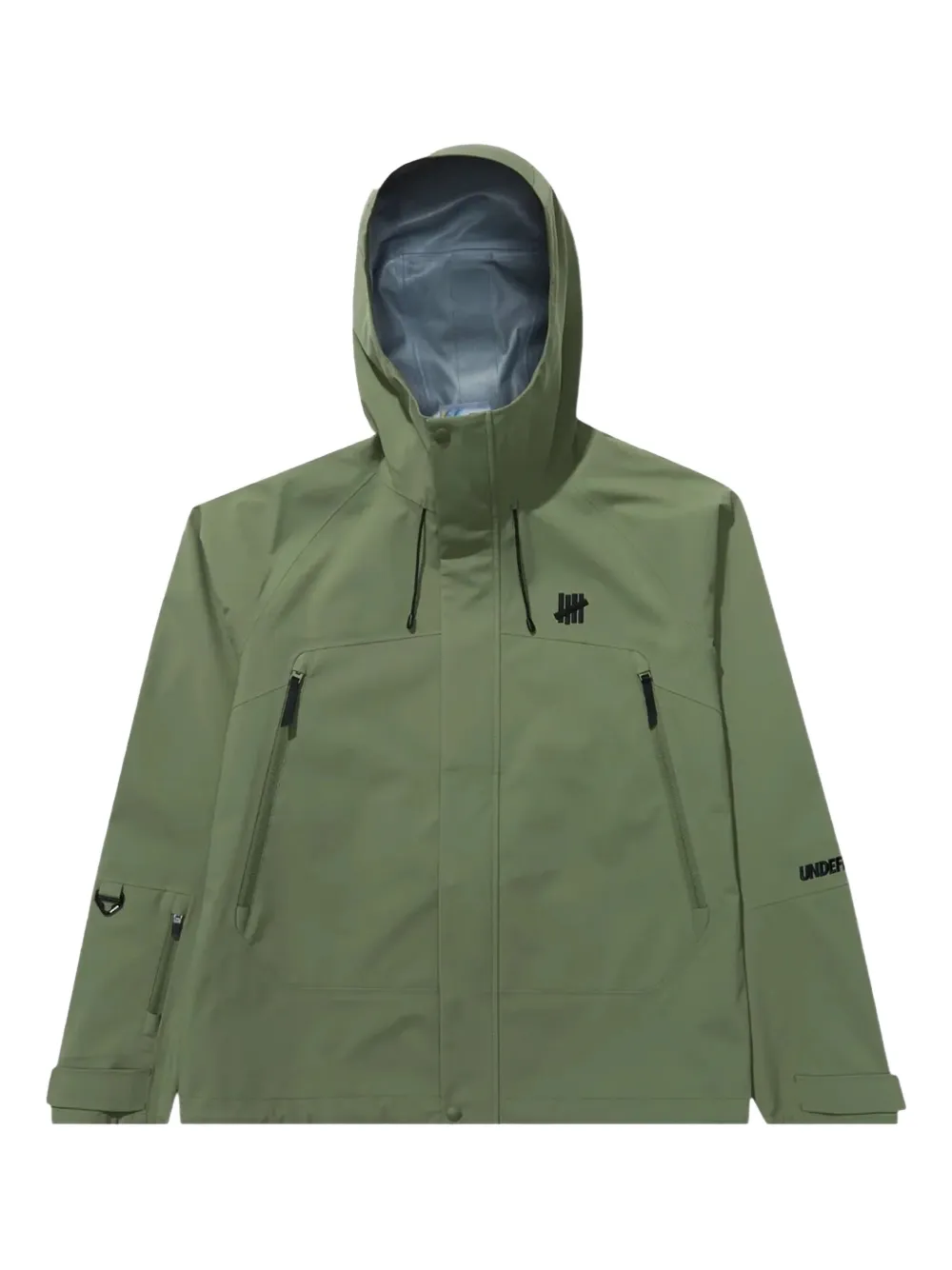 

Куртка с капюшоном и карманами на молнии Undefeated, зеленый