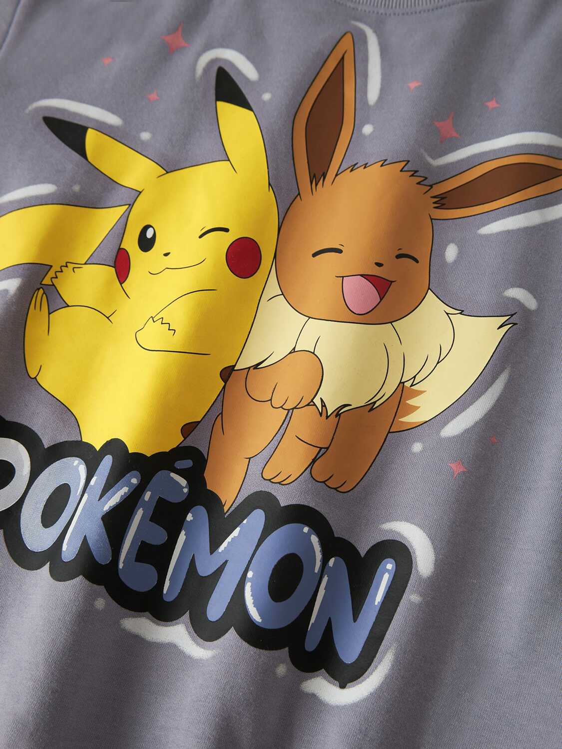 NAME IT Свитшот 'NKFJYD POKEMON' в цвете Mauve — фото 3