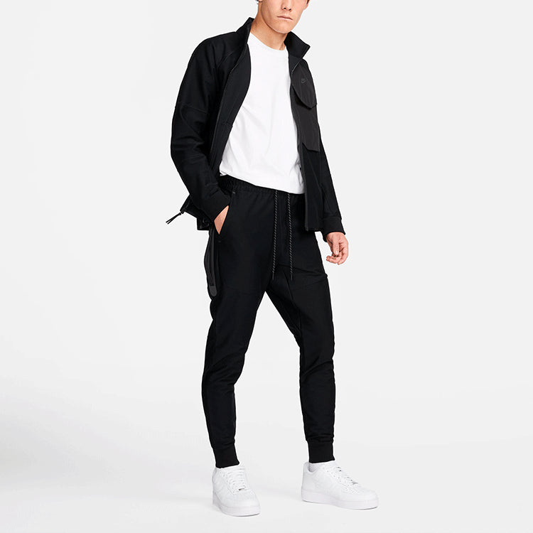 Спортивные брюки Men's Nike Elastic Waistband Lacing Bundle Feet Sports Pants/Trousers/Joggers Black DD6599-010 — фото 3