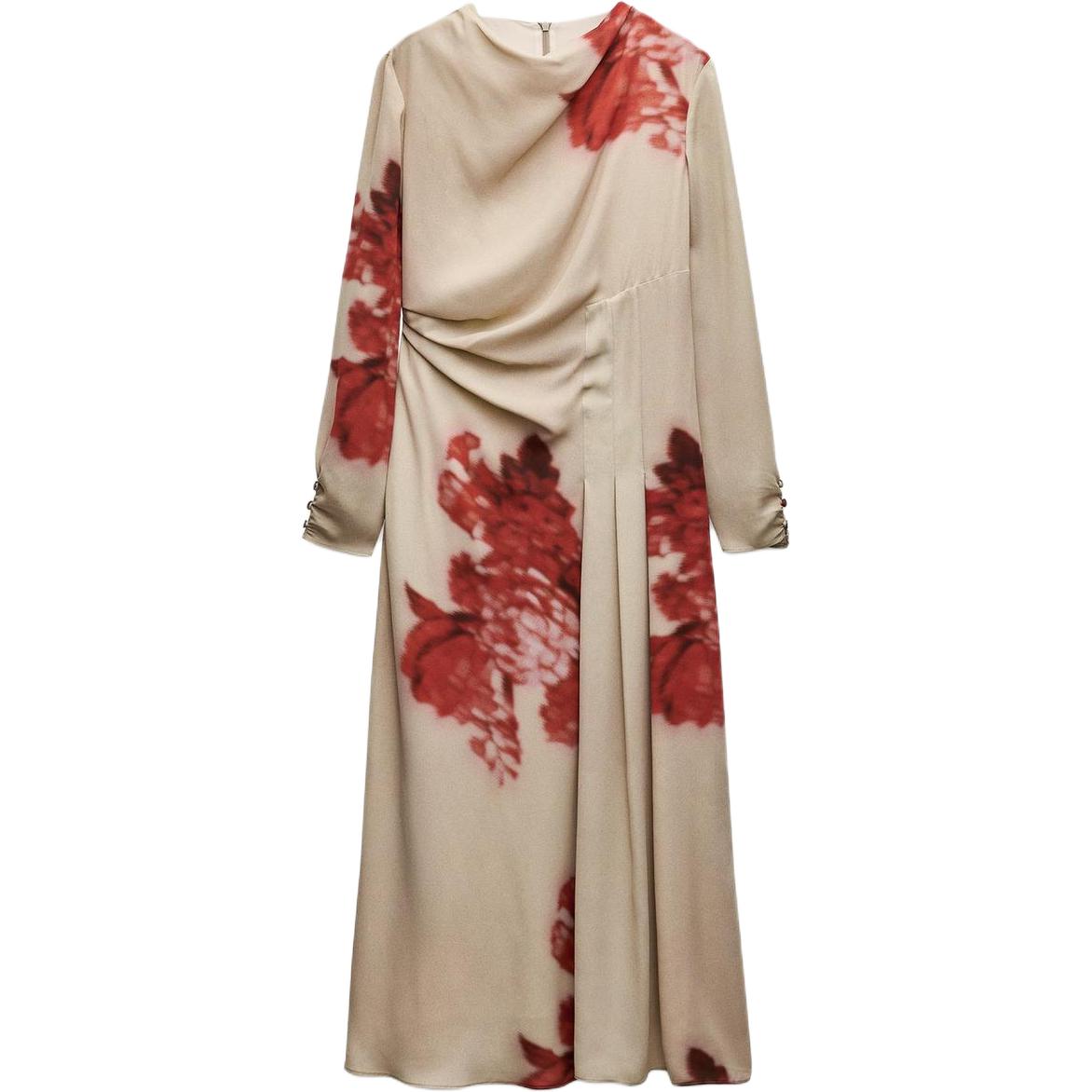 

ZW Series платье с длинными рукавами женское tan ZARA, Tan