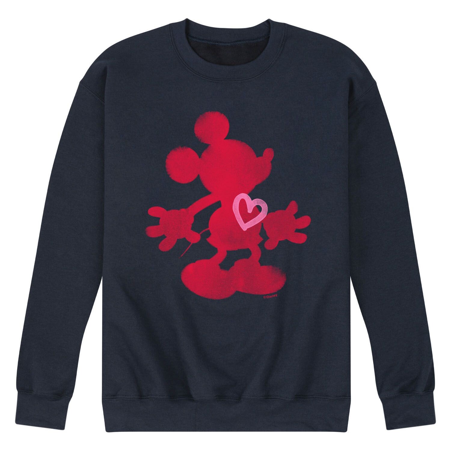 

Мужская флисовая толстовка Disney's Mickey Heart Licensed Character