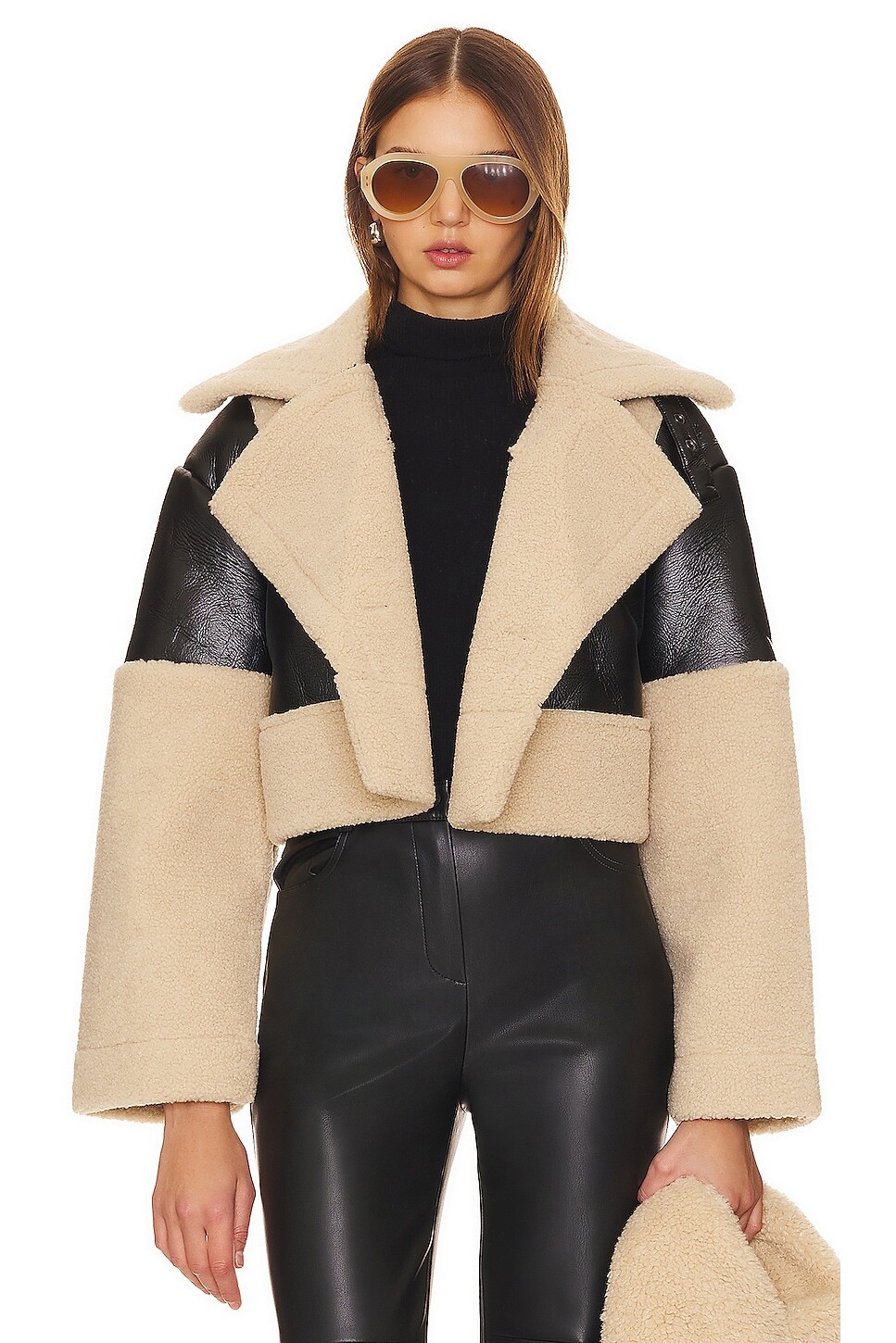 

Пальто из искусственной кожи alaina Steve Madden, черный