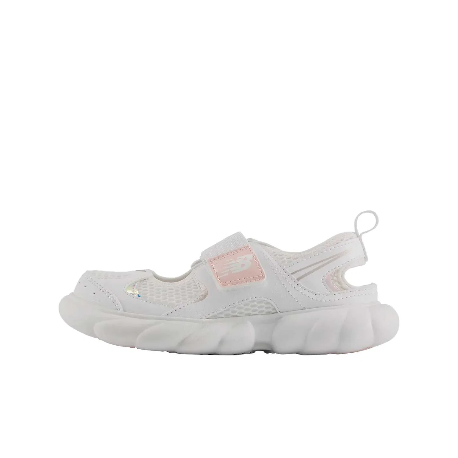 Сандалии детские дышащие New Balance 230 белые с розовым