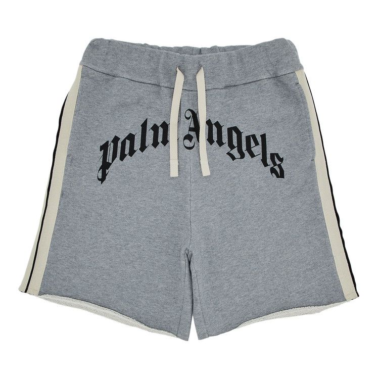 

Спортивные шорты Palm Angels Curved Logo Track Sweatshort, Grey/Melange