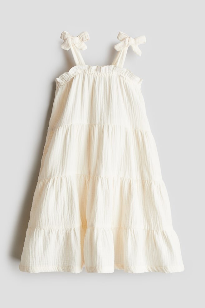 

Платье из хлопкового муслина H&M, белый