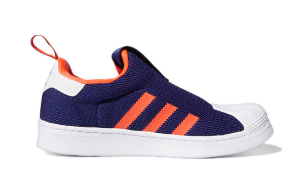 Кроссовки суперзвезда 360 маленький ребенок Adidas, синий — фото 2