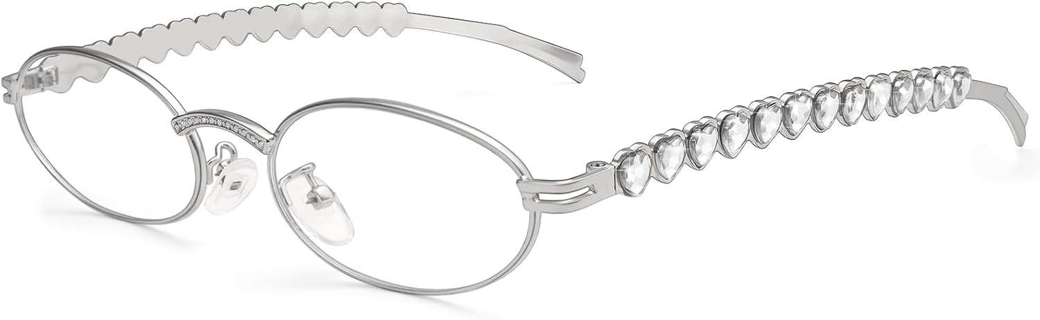 

Солнцезащитные очки Dollger Y2k для женщин, овальные, в стиле ретро 90-х, небольшие, с металлической оправой, золотистые, с защитой от УФ-излучения UV400, C4:silver Frame Clear Lens