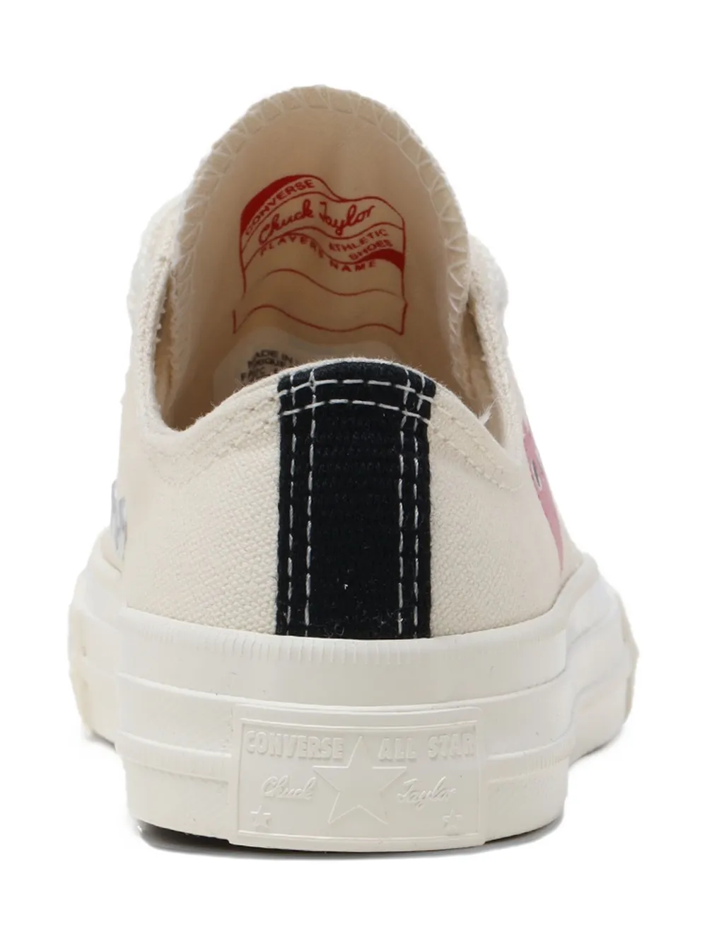 Кроссовки с логотипом из коллаборации с Converse Comme Des Garçons Play Kids, нейтральный — фото 4
