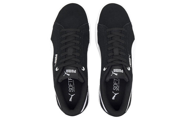 Кроссовки smash platform v2 suede 'black white' Puma, черный — фото 4