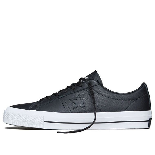 

Кроссовки one star leather low-top sneakers black/white Converse, черный