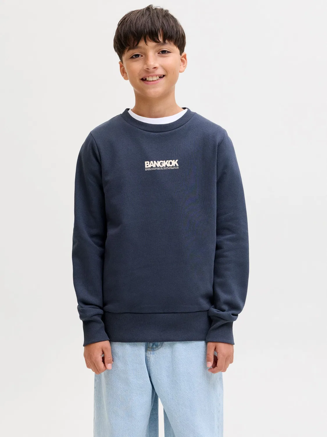 Свитшот базовый JACK & JONES Junior, outer space — фото 3
