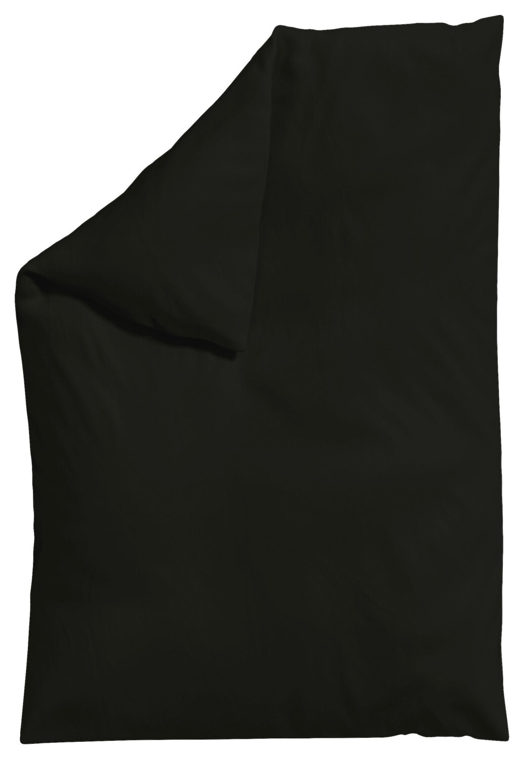 

Пододеяльник Schlafgut, 135-140x200 см, черный