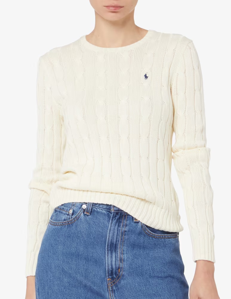 

Пуловер Julianna с длинными рукавами Polo Ralph Lauren, белый