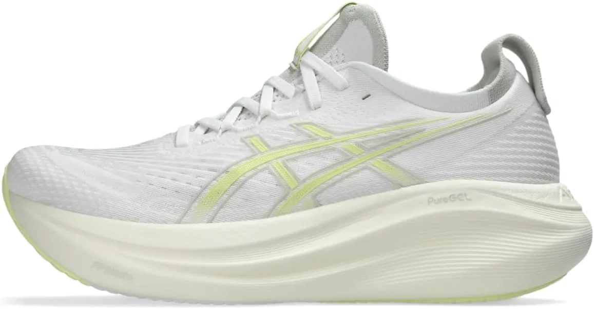 Мужские беговые кроссовки ASICS Gel-Nimbus 27, White Glacier Grey.