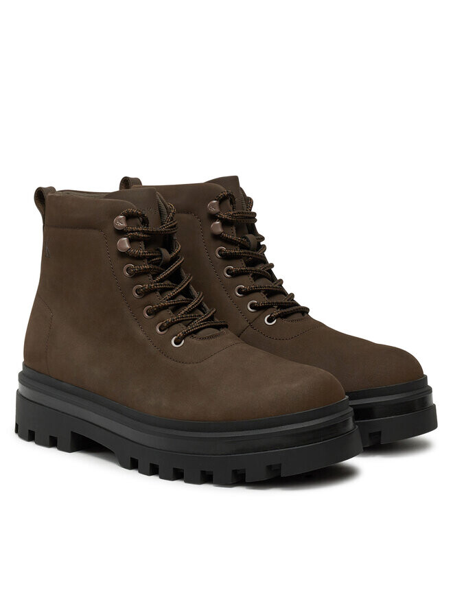 Походные ботинки Calvin Klein Jeans Lugged Laceup Boot Oxf Hiking Nb YM0YM01076, коричневый — фото 2