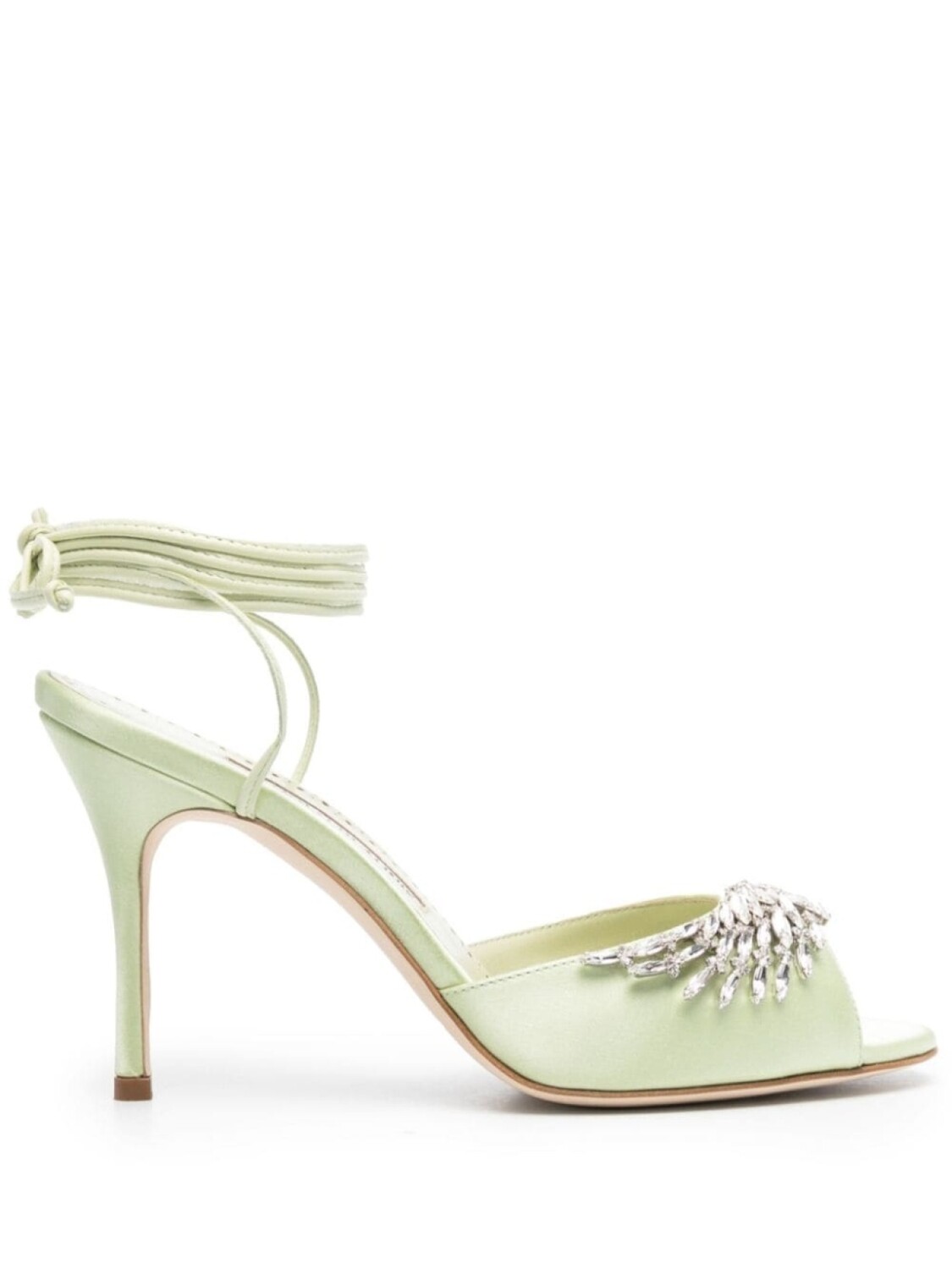 

Manolo Blahnik босоножки Plumena 90, зеленый