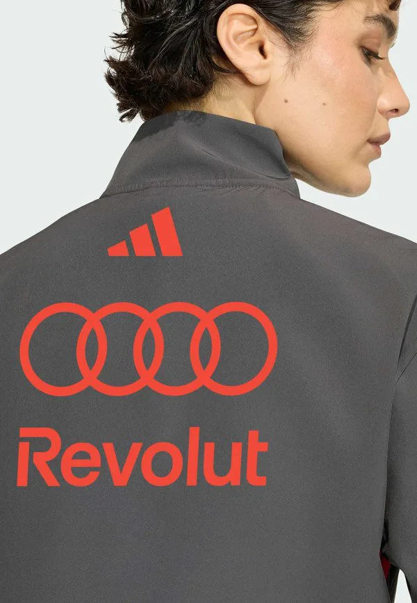 Куртка для тренировок механиков команды audi revolut f1 Adidas Performance, Utility Black Hi-Res Red — фото 4