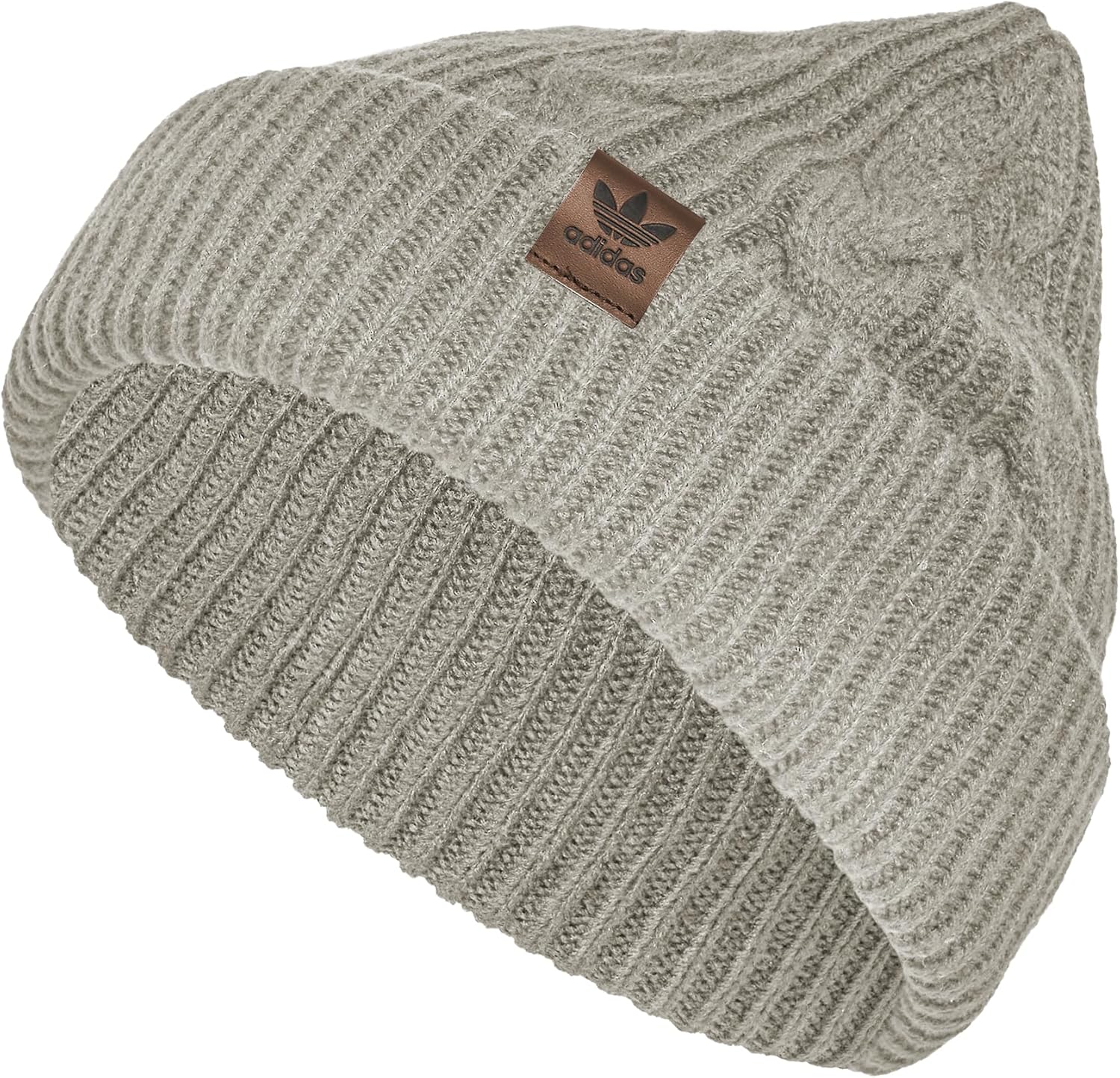

Шапка-бини унисекс-взрослого типа с манжетами и плетением "Cable Knit" от Adidas Adidas Originals, Wonder Beige