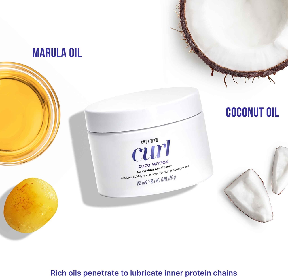 Увлажняющий кондиционер Curl Coco-motion для волнистых и вьющихся волос Color Wow, 295 мл — фото 4