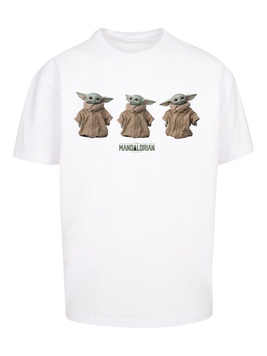 

Рубашка F4NT4STIC Star Wars The Mandalorian The Child Poses, белый