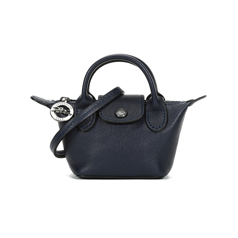 

Le Pliage Cuir Сумка Мини из овчины Женская Морской синий LONGCHAMP