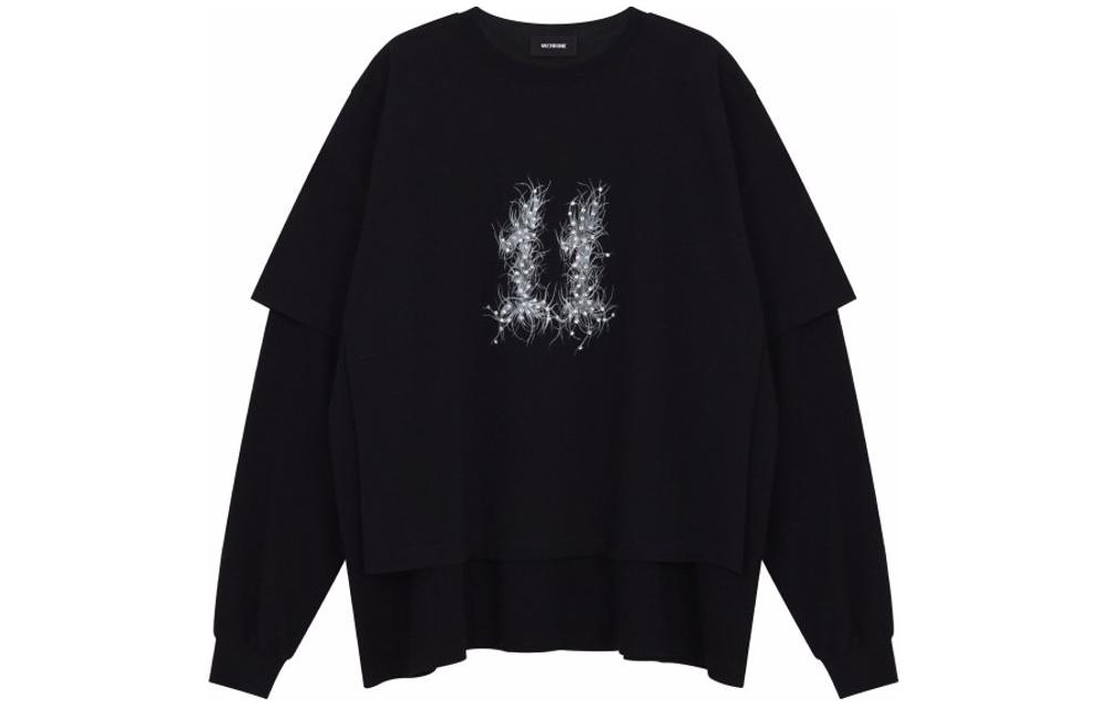 

Футболка унисекс черная SS24 WE11DONE