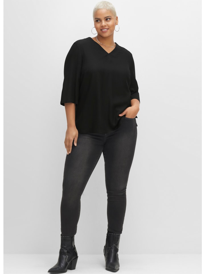 

Блузка sheego, черный