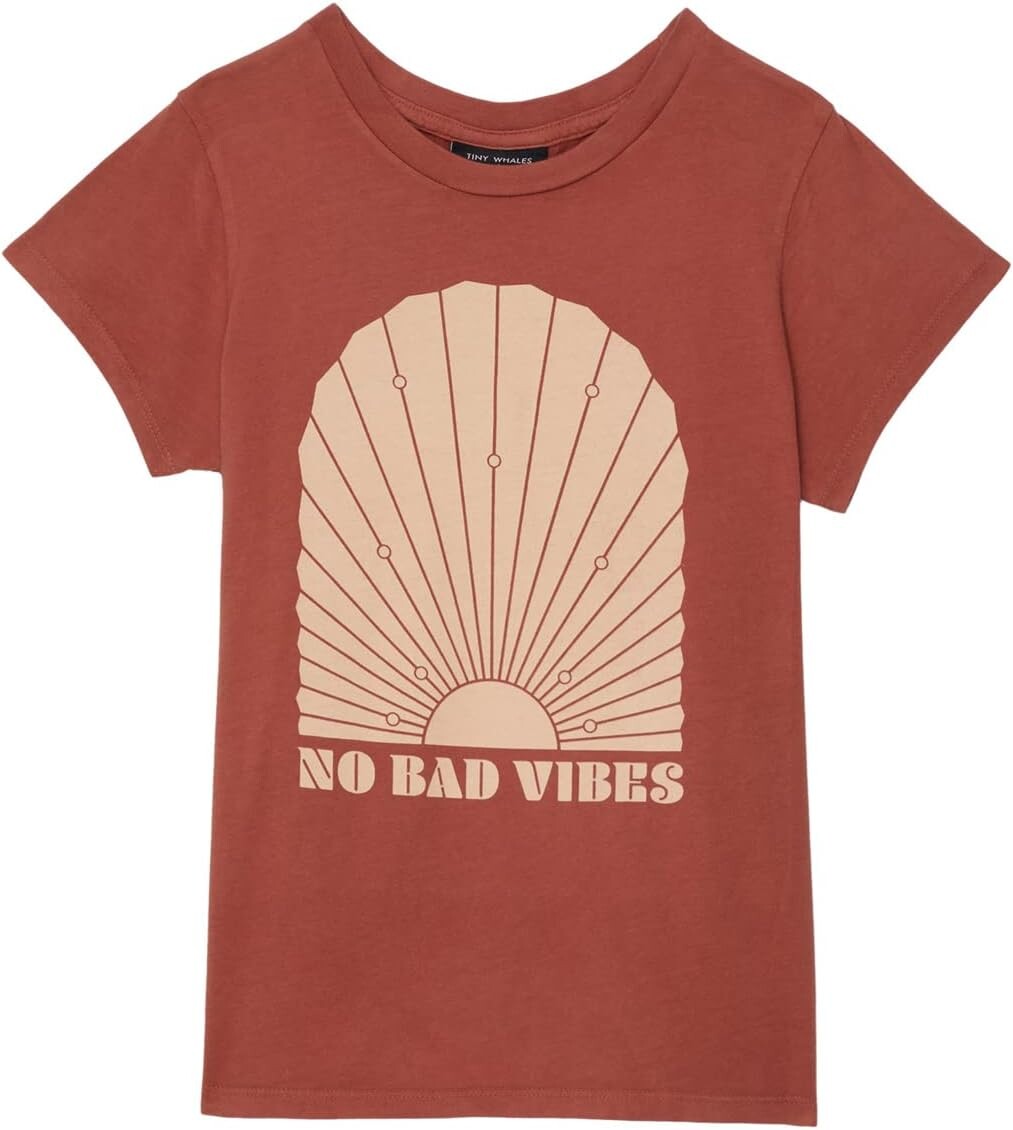 

Футболка Tiny Whales No Bad Vibes T-Shirt, цвет Terra Cotta