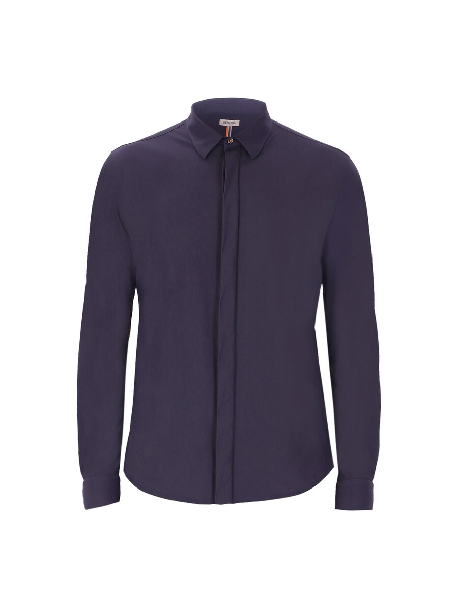 

Рубашка на пуговицах классического кроя Distretto12 Tew, темно-синий