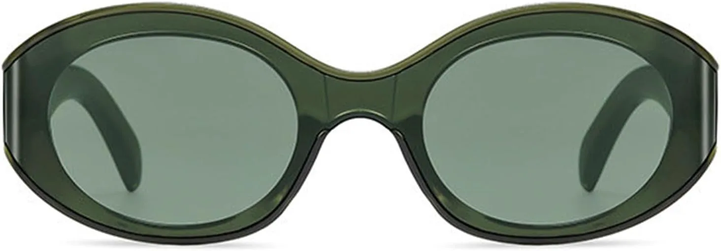 

Солнцезащитные очки Willochra в стиле ретро, ​​овальные, для женщин и мужчин, модные, в маленькой оправе, в стиле 90-х, для вождения, защита UV400, цвет F27, Green