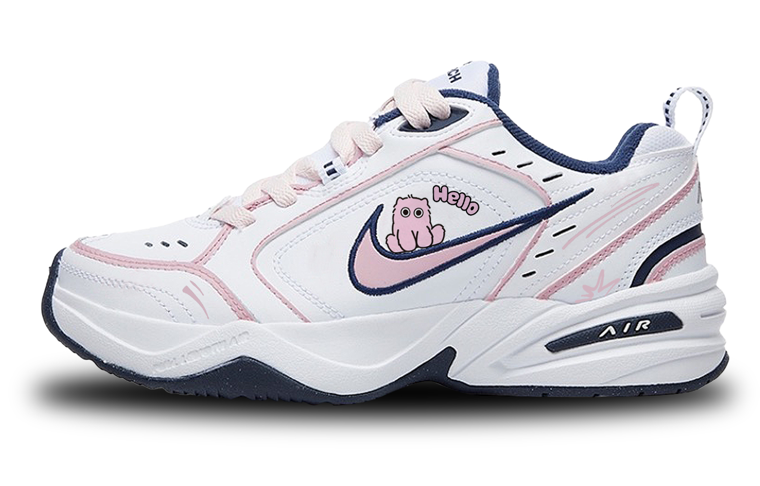 

Кроссовки Nike Air Monarch 4 Chunky Sneakers Unisex Low-top Pink, розовый