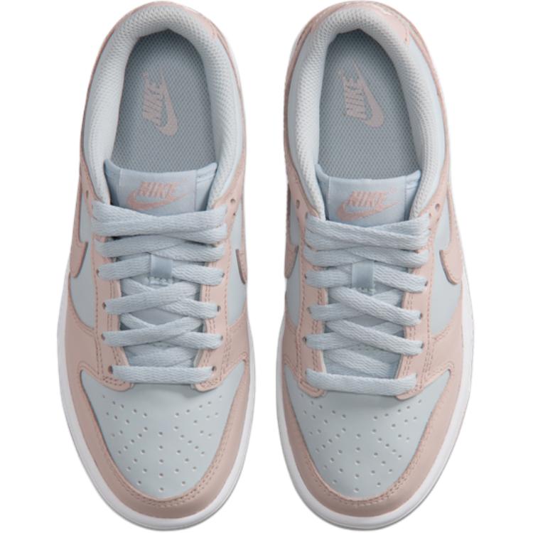 Nike Dunk Low top детские скейтбординг кроссовки Light Blue Pink Kids' — фото 4