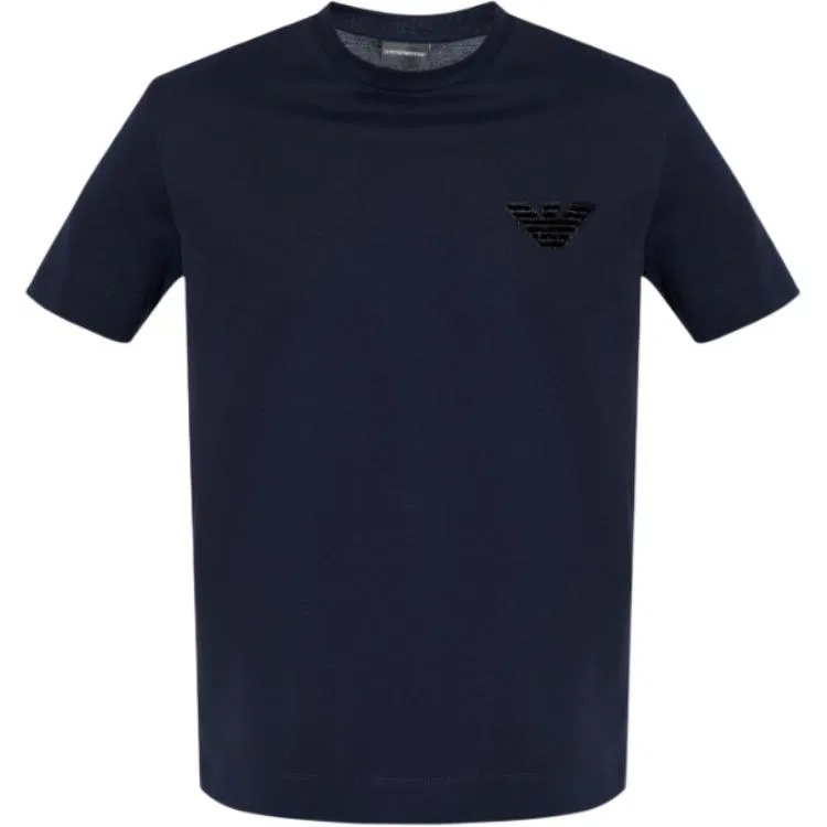 Футболка с круглым вырезом и коротким рукавом EMPORIO ARMANI, Marine Blue