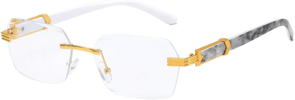 

Солнцезащитные очки UV400 для мужчин и женщин | Безободковые линзы с градиентным покрытием, маленькая оправа | Для вождения и занятий спортом на открытом воздухе generic, C10 Transparent