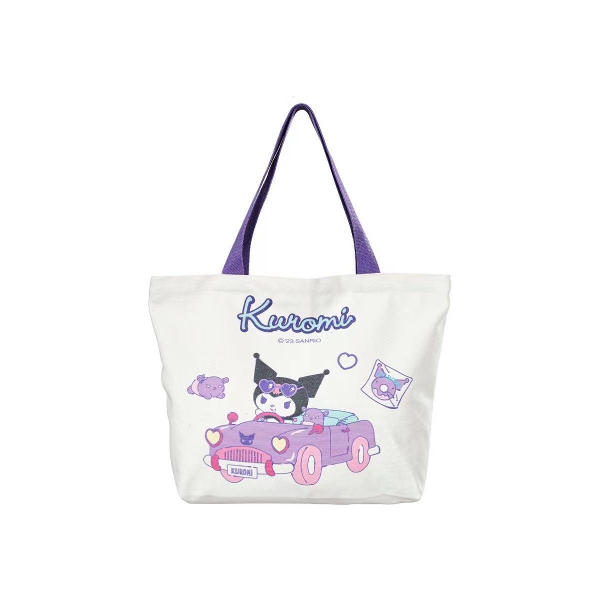 

Sanrio Хлопковая сумка через плечо с принтом, Kuromi