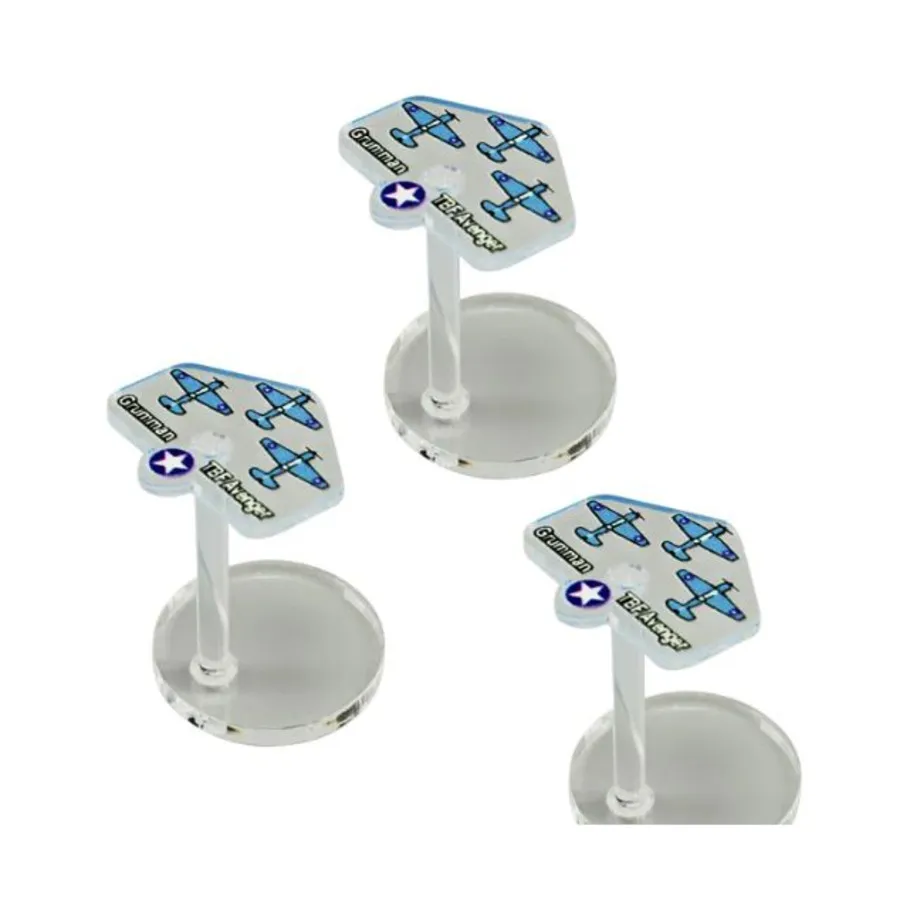 

Американские торпедоносцы Grumman TBF Avenger, Token Sets - Axis & Allies (Litko Aerosystems)