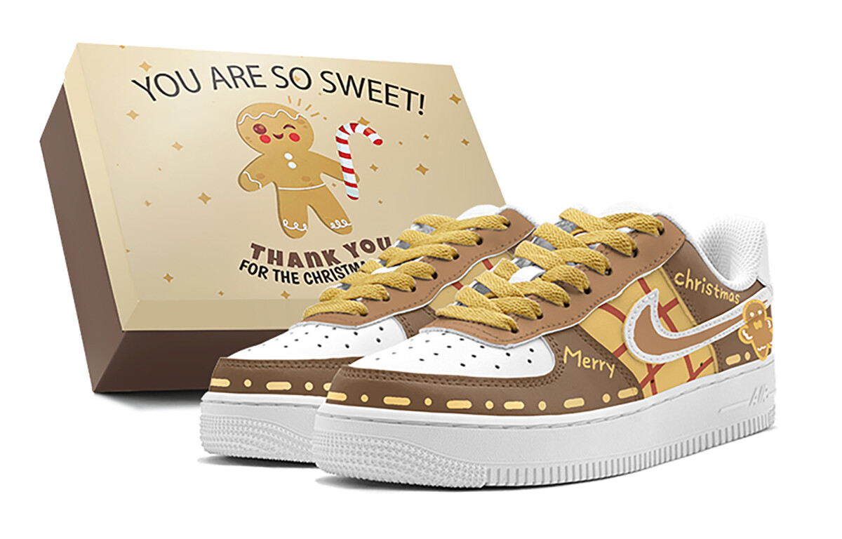 

Кроссовки Nike Air Force 1 Skateboarding Shoes Women's Low-top Brown, цвет Earth Yellow