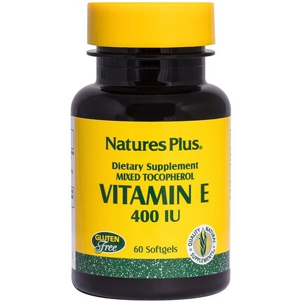 

Nature's Plus Витамин E, смешанные токоферолы, 400 МЕ, мягкие капсулы 60 шт.