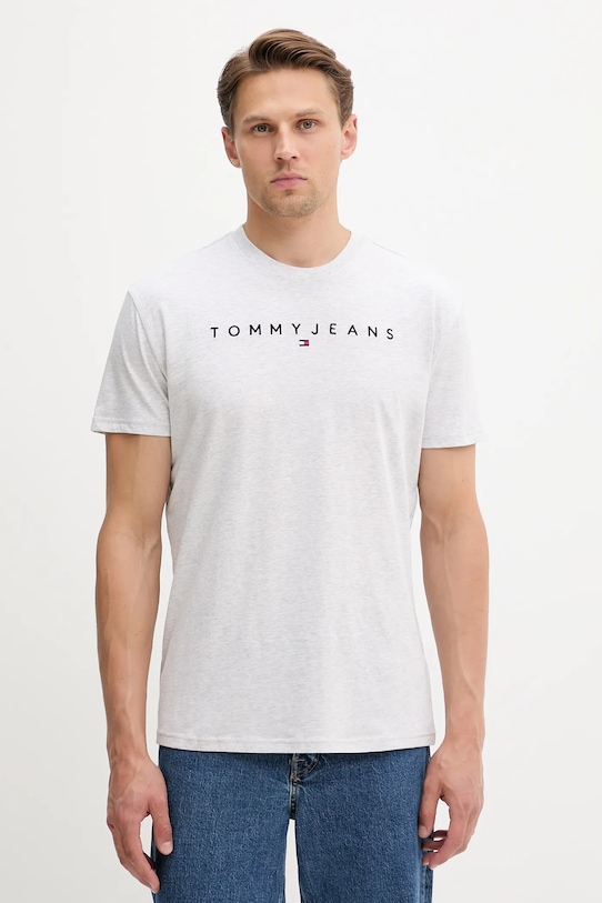 

Хлопковая футболка Tommy Jeans, серый