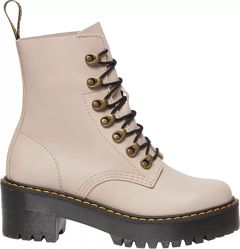 

Женские винтажные ботинки Dr. Martens Leona, серо-коричневый