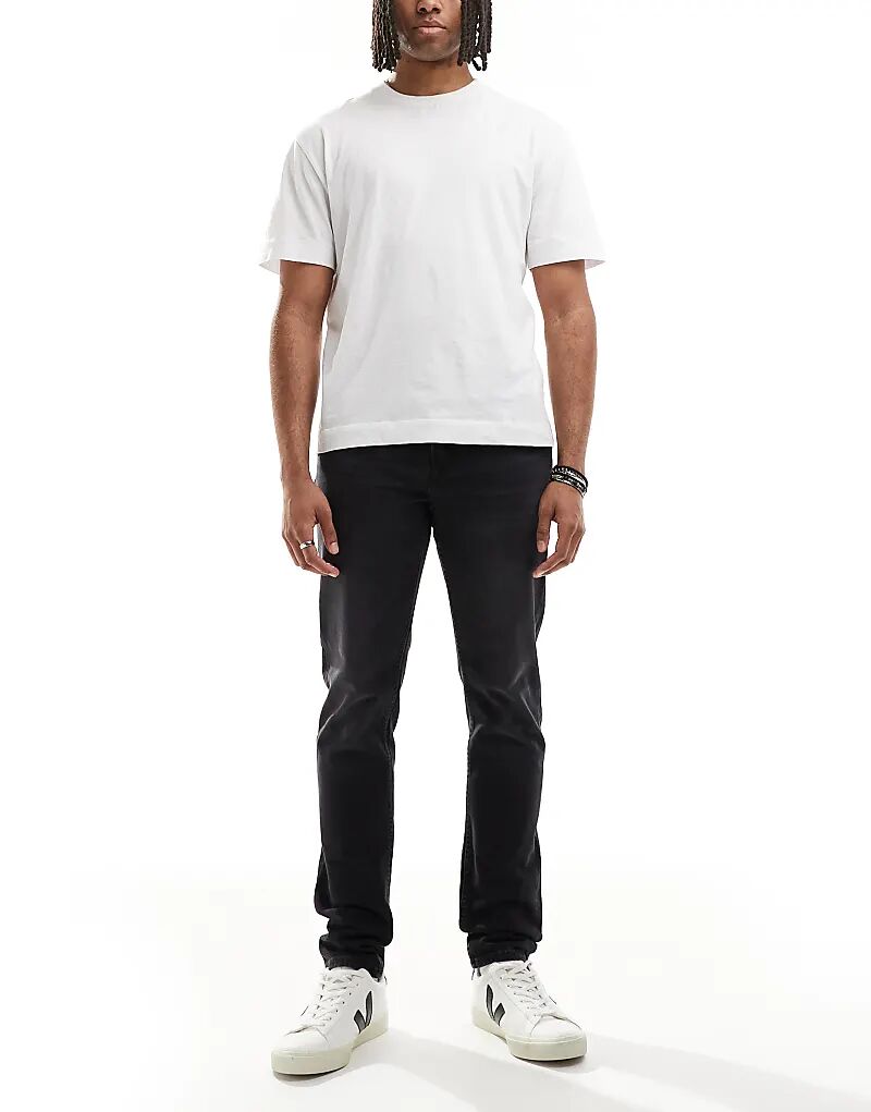 

Узкие зауженные джинсы Calvin Klein Jeans черного цвета