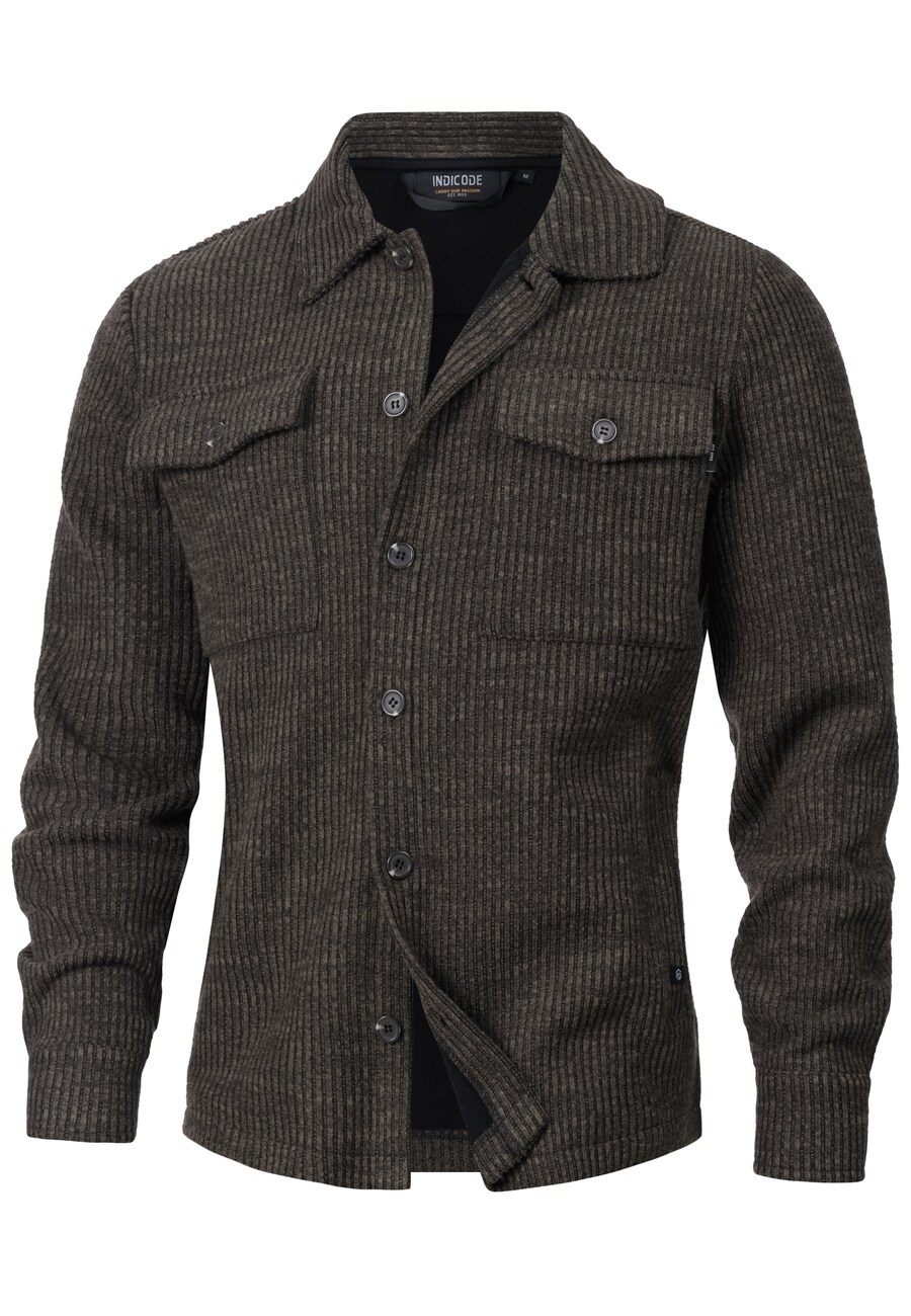 

Рубашка на пуговицах Comfort fit INDICODE JEANS Wheel, Dark brown