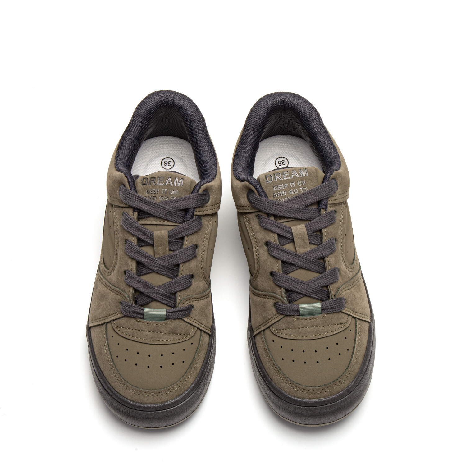 

Кроссовки STAE Skateboarding Shoes Women's Low-top, хаки