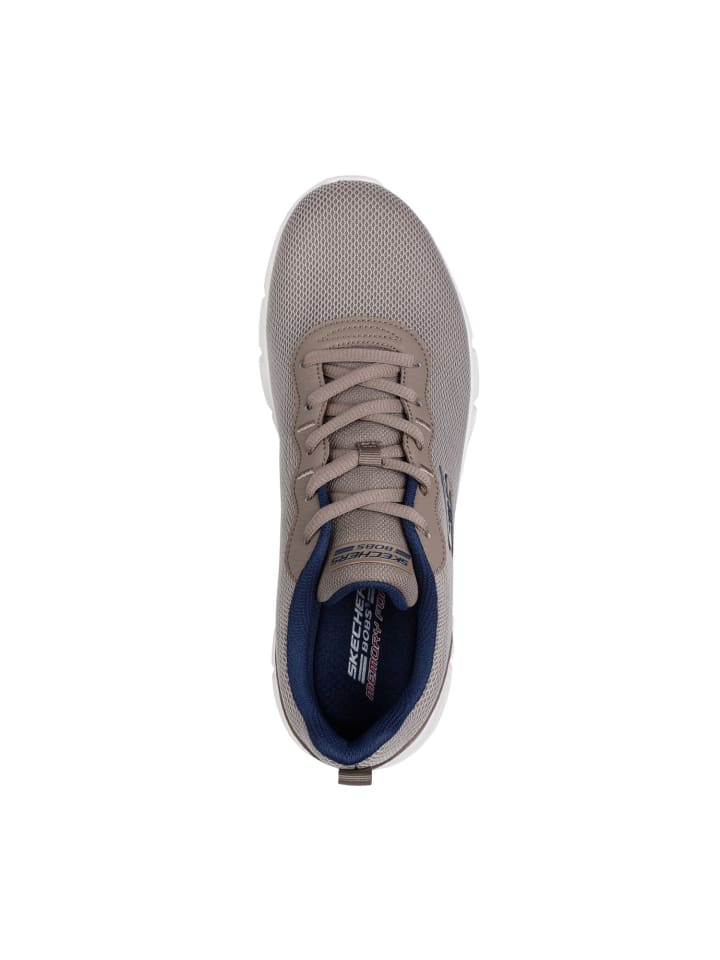 Кроссовки на шнуровке BOBS B FLEX Skechers, серо-коричневый — фото 2