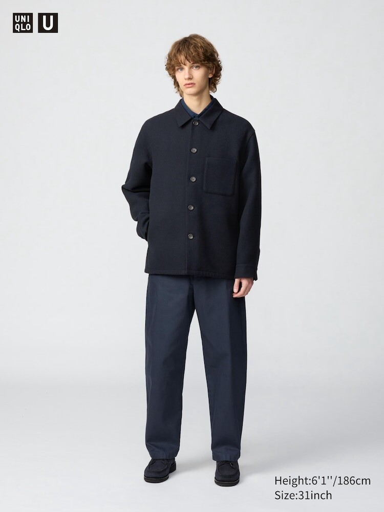 

Широкие брюки-чинос Uniqlo, цвет 07 серый
