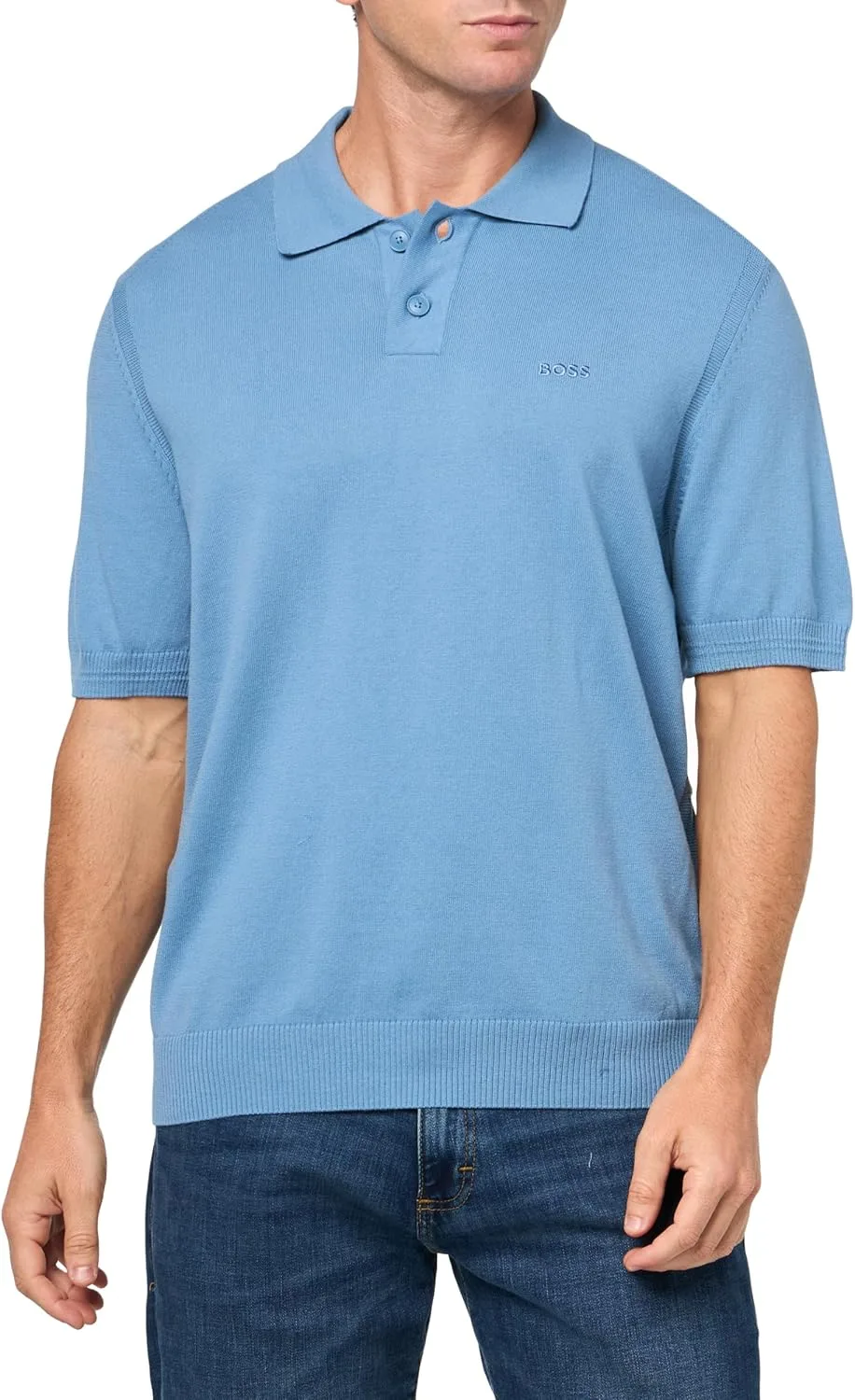 

BOSS мужской вязаный свитер с логотипом