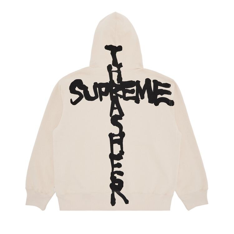 Толстовка Supreme x Thrasher Zip Up Hooded Sweatshirt Stone, кремовый — фото 2