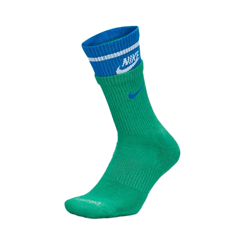 Nike Носки унисекс, 1 пара, цвета Stadium Green, Laser Orange, White