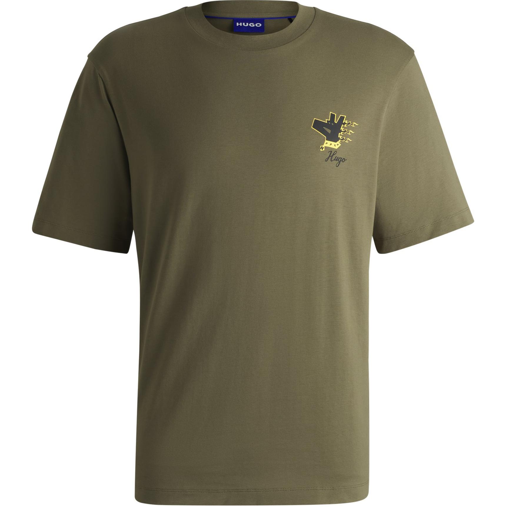 

HUGO BOSS Футболка мужская зеленая, Зеленый, HUGO BOSS Футболка мужская зеленая